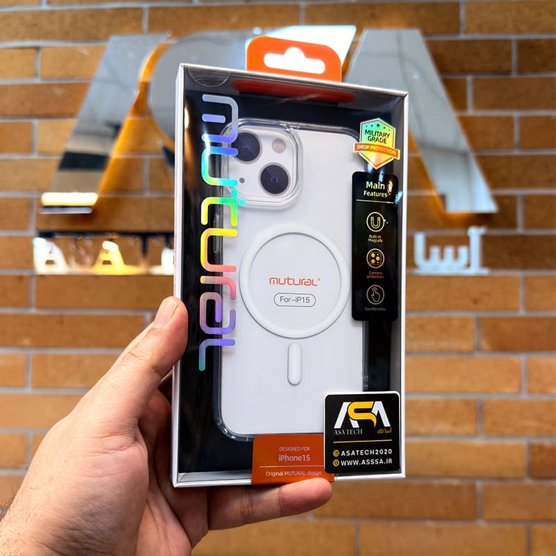 کاور مگ سیف شفاف برند Mutural مناسب برای گوشی موبایل اپل iPhone 15 — تصویر ۱۱