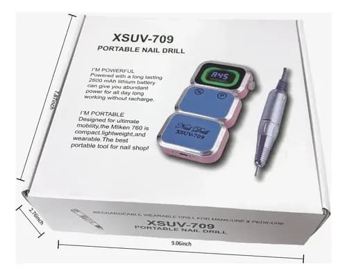 دستگاه سوهان ناخن برقی قابل‌ حمل رومیزی سوهان/دریل ناخن مدل Xsuv-709