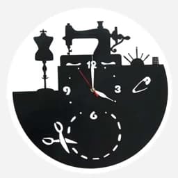 ساعت دیواری طرح خیاطی — تصویر ۳
