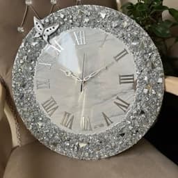 ساعت دیواری رزینی گردارسال پس کرایه.ساعت دیواری ساعت فانتزی — تصویر ۳