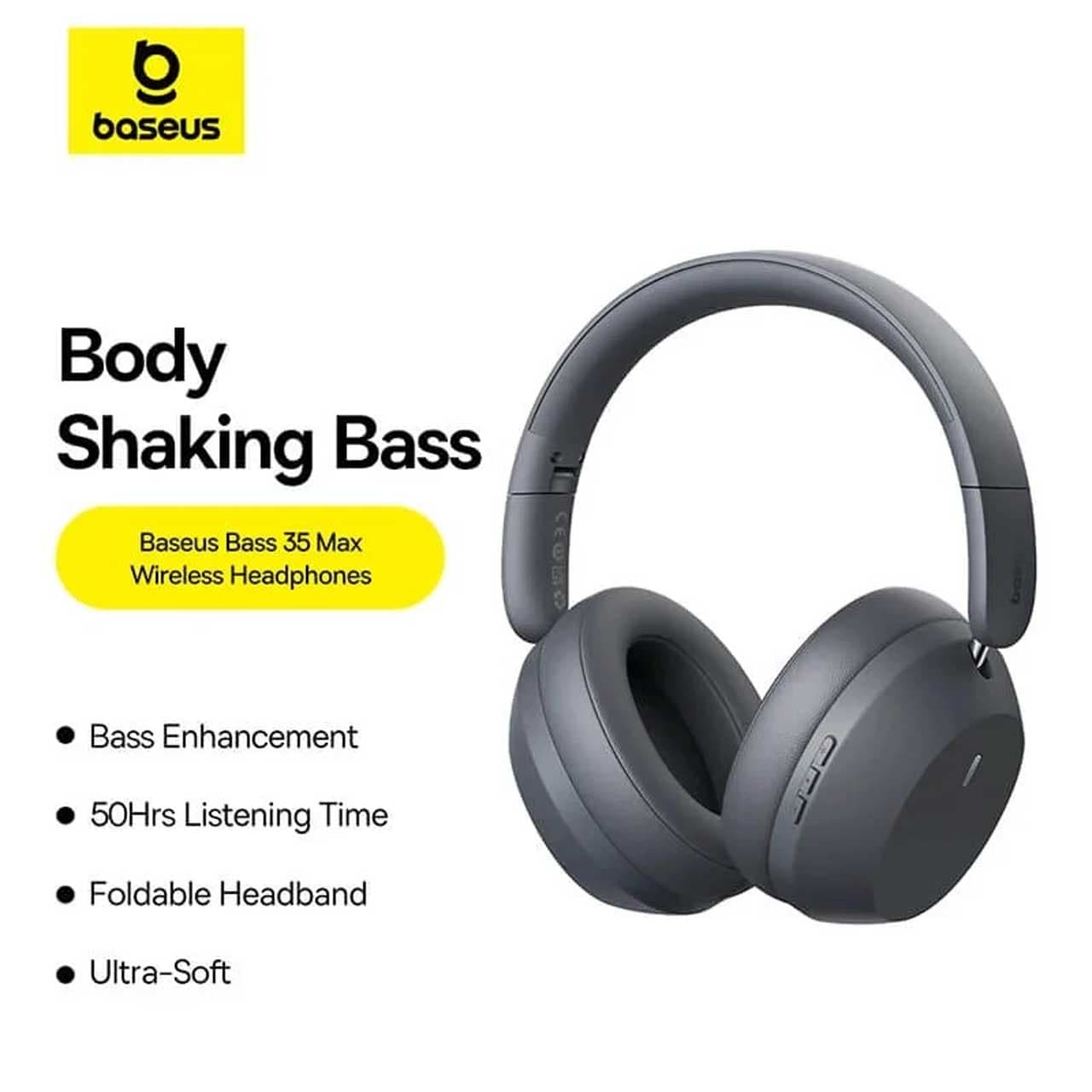 هدفون بلوتوثی باسئوس Baseus Bass 35 Max A00070800221-00 — تصویر ۸