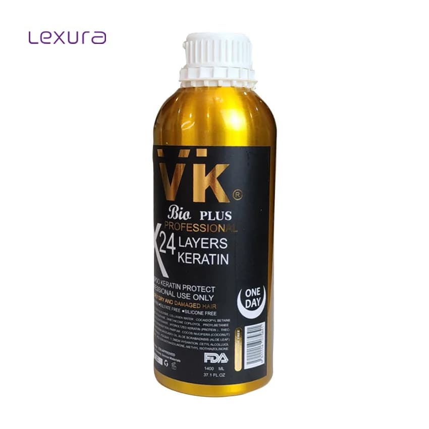 کراتین 24 لایه وی کی طلایی Vk BioPlus حجم 1400 میل — تصویر ۲