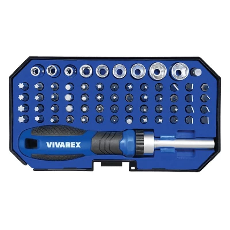 پیچ گوشتی وبکس جغجغه ای ویوارکس مدل vr6365-sd مجموعه 64 عددی - ابزار دماوند