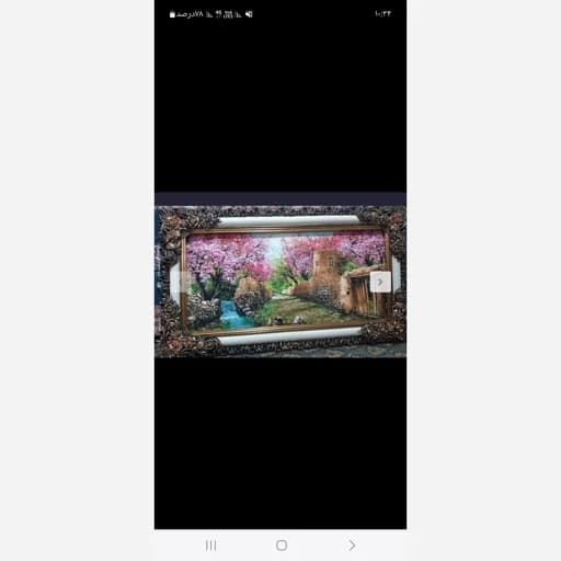 تابلو فرش منظره بهاری