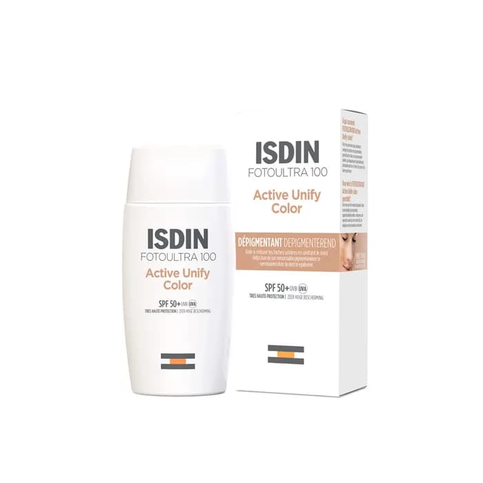 ضد آفتاب و ضد لک ایزدین مدل اکتیو یونیفای کالر (Active Unify Color) حاوی SPF50 حجم 50 میل - سارای استور — تصویر ۴