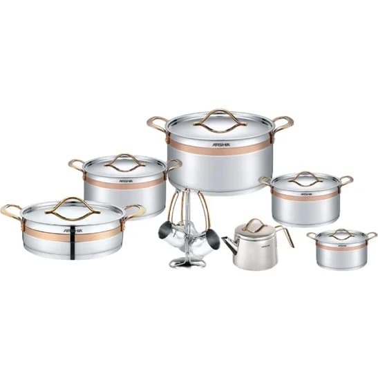 سرویس قابلمه استیل عرشیا مدل SS270-3280