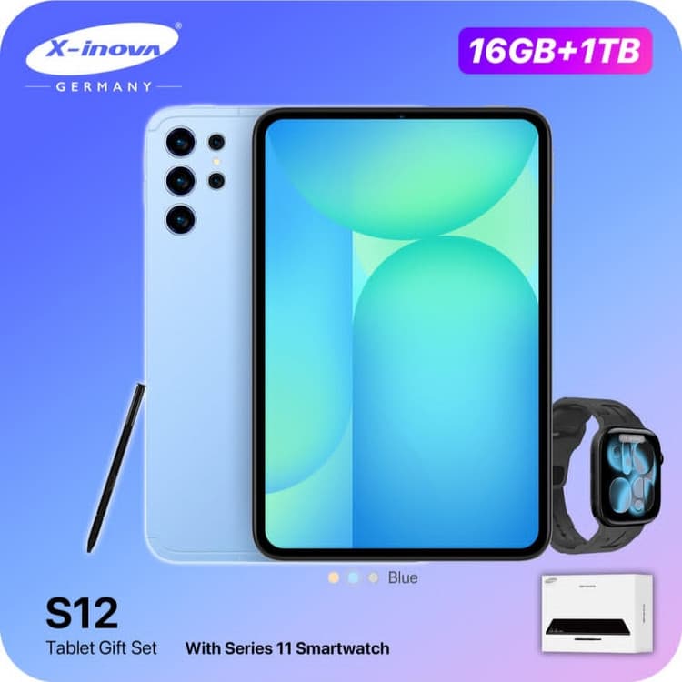 تبلت ۱۰ اینچ هوشمند X-inova S12 5G حافظه 1 ترابایت و رم 16 ساخت آلمان