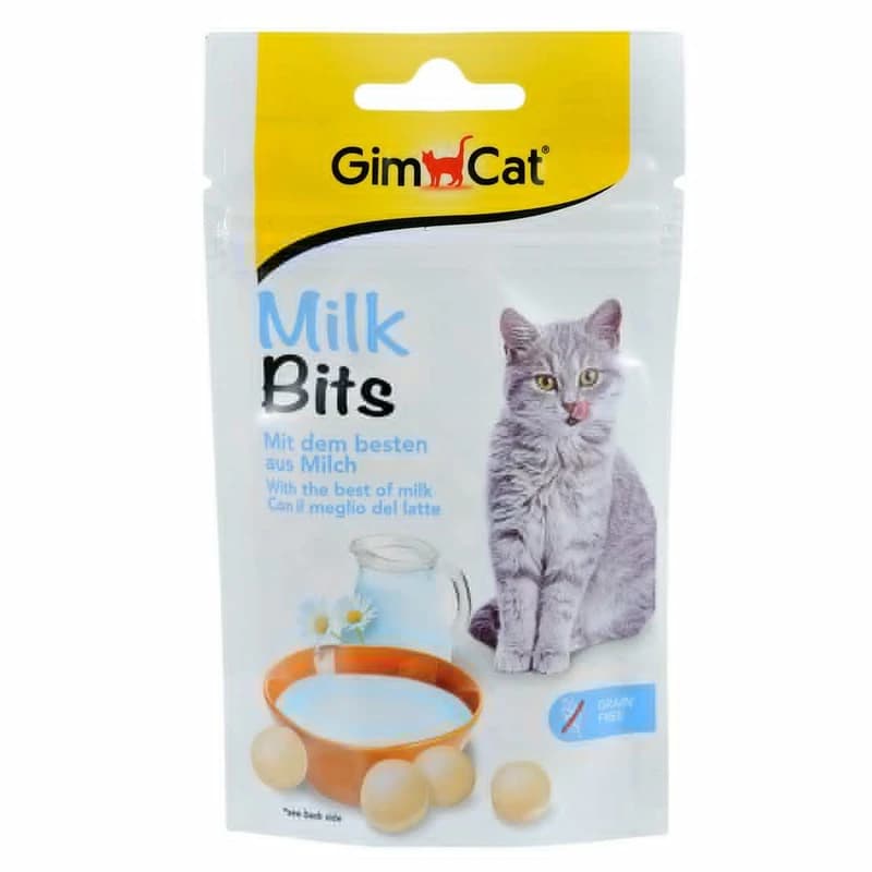 تشویقی گربه جیم کت مدل milk bits طعم شیر وزن 40 گرم — تصویر ۴