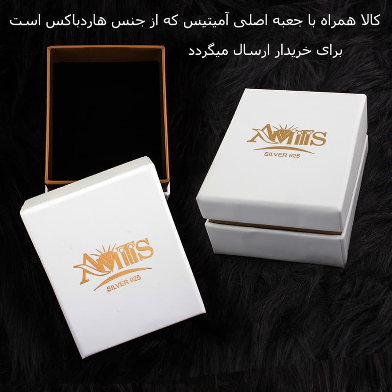 گردنبند نقره زنانه مدل گیتار AMT-M137 — تصویر ۳