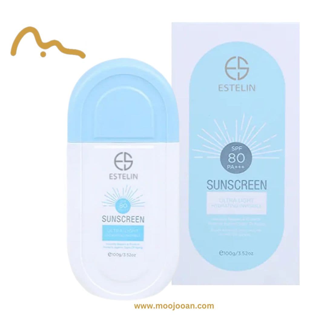 کرم ضد آفتاب بدون رنگ استلین SPF 80 Ultra Light