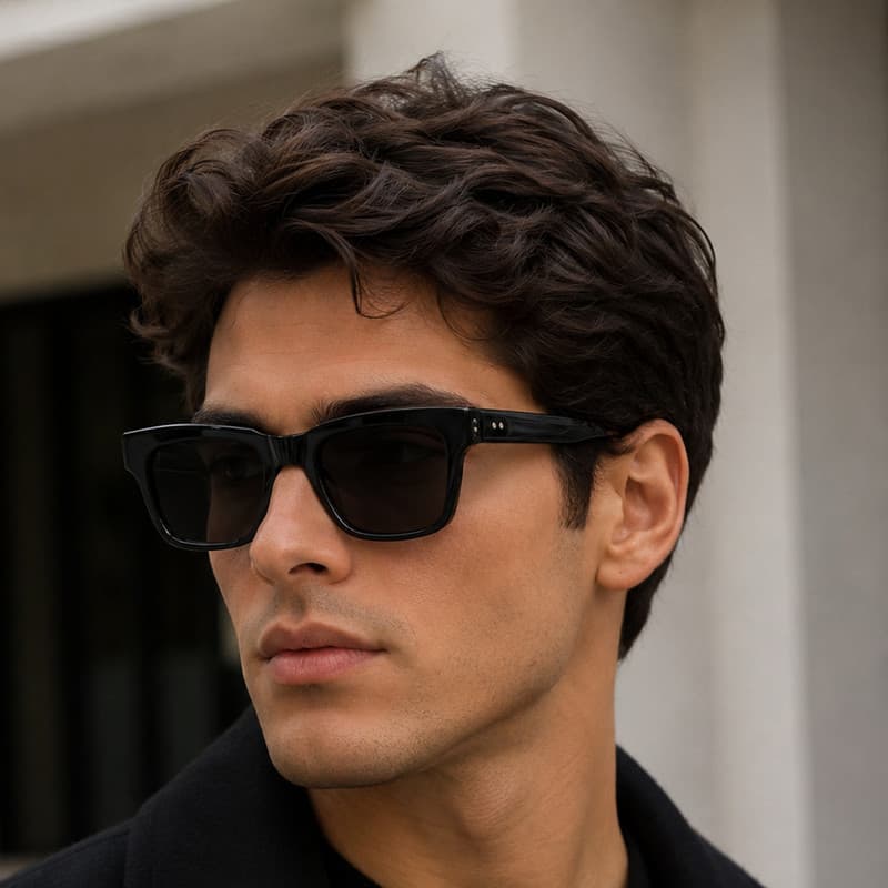 عینک آفتابی پلاریزه و UV400 ویفرر(Wayfarer) مردانه ریزالت مدل RE009C4 — تصویر ۵