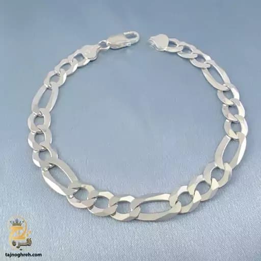 دستبند نقره مردانه فیگارو ایتالیایی مدل BSM B16