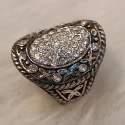 انگشتر زنانه روکش آب نقره — تصویر ۵