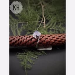 انگشتر نقره زنانه عقیق کبود یمن — تصویر ۳