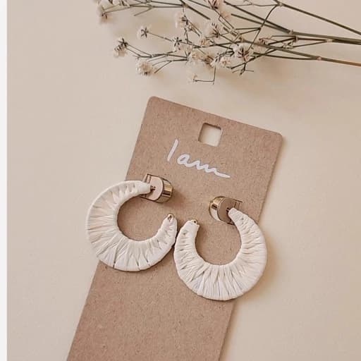 گوشواره وارداتی حلقه ای زنانه — تصویر ۴