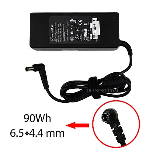 آداپتور لپ تاپ سونی 19.5V 4.7A برند GIMO — تصویر ۹