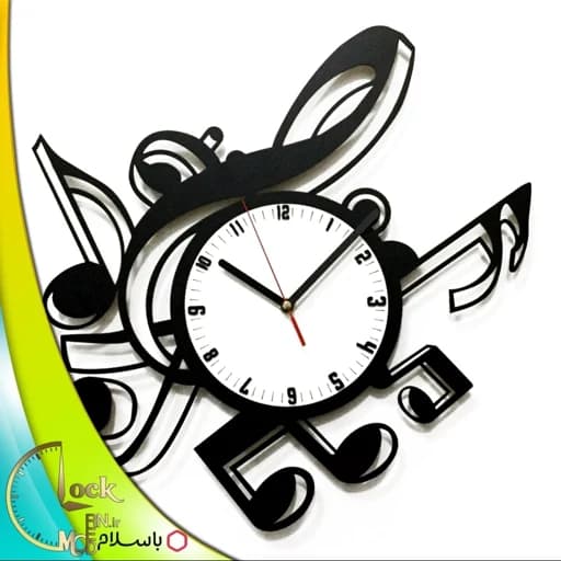 ساعت دیواری طرح موسیقی کد 310 (پس کرایه)