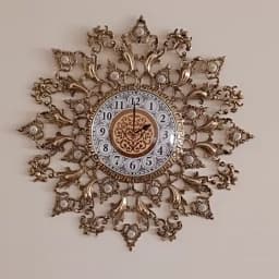 ساعت دیواری برنجی نگین قطر کد 280(ساعت دیواری برنز) — تصویر ۳