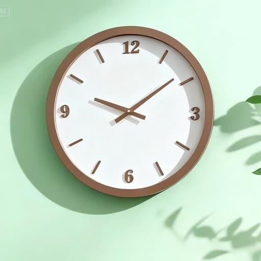 ساعت دیواری مینیمال کدD004، رنگ کرم، جنس چوبی