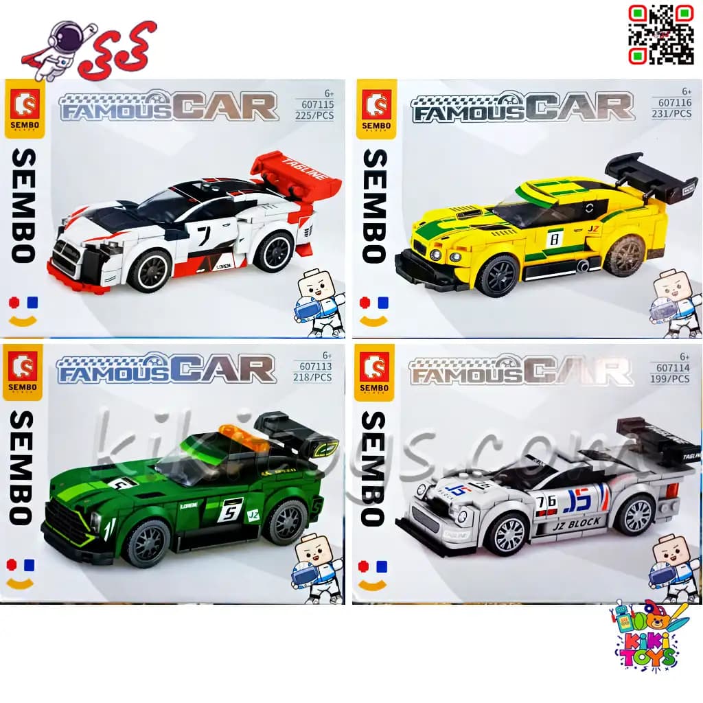 لگو ماشین مسابقه‌ای 4 در 1 سمبو Famous Car مدل 607116-607113 | 873 قطعه
