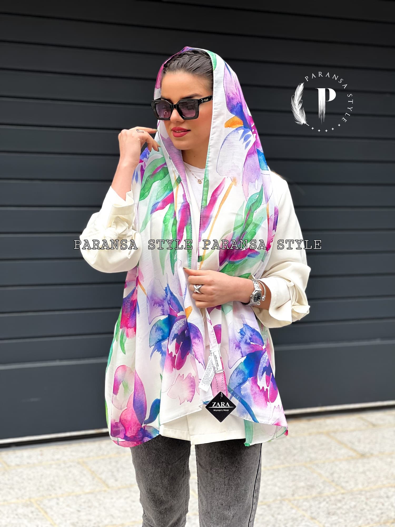 شال نخی ZARA - مجموعه پرنسا — تصویر ۸