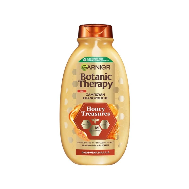 شامپو استحکام بخش و ترمیم کننده عسل گارنیر Garnier Ultimate Blends Honey حجم 400 میل