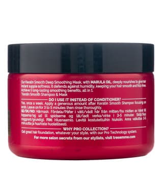 ماسک مو فاقد سولفات کراتین اسموت ترزمه – Tresemme Keratin Smooth Hair Mask — تصویر ۴
