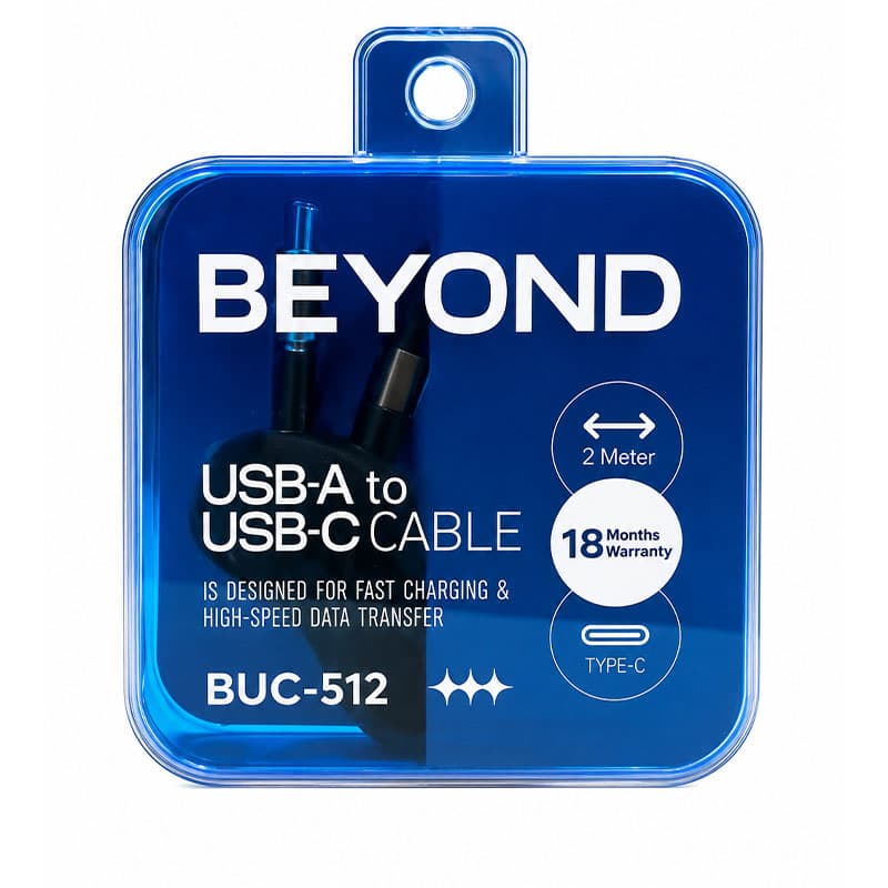 کابل USB-A به USB-C بیاند مدل BUC-512 طول 2 متر — تصویر ۵