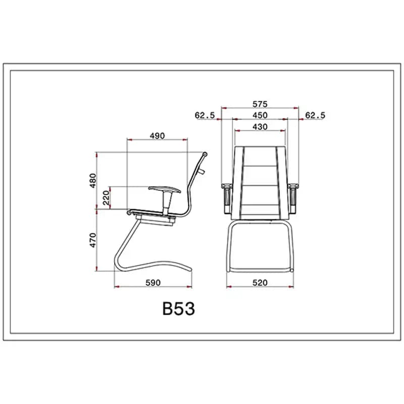 صندلی کنفرانس لیو مدل B53M — تصویر ۳