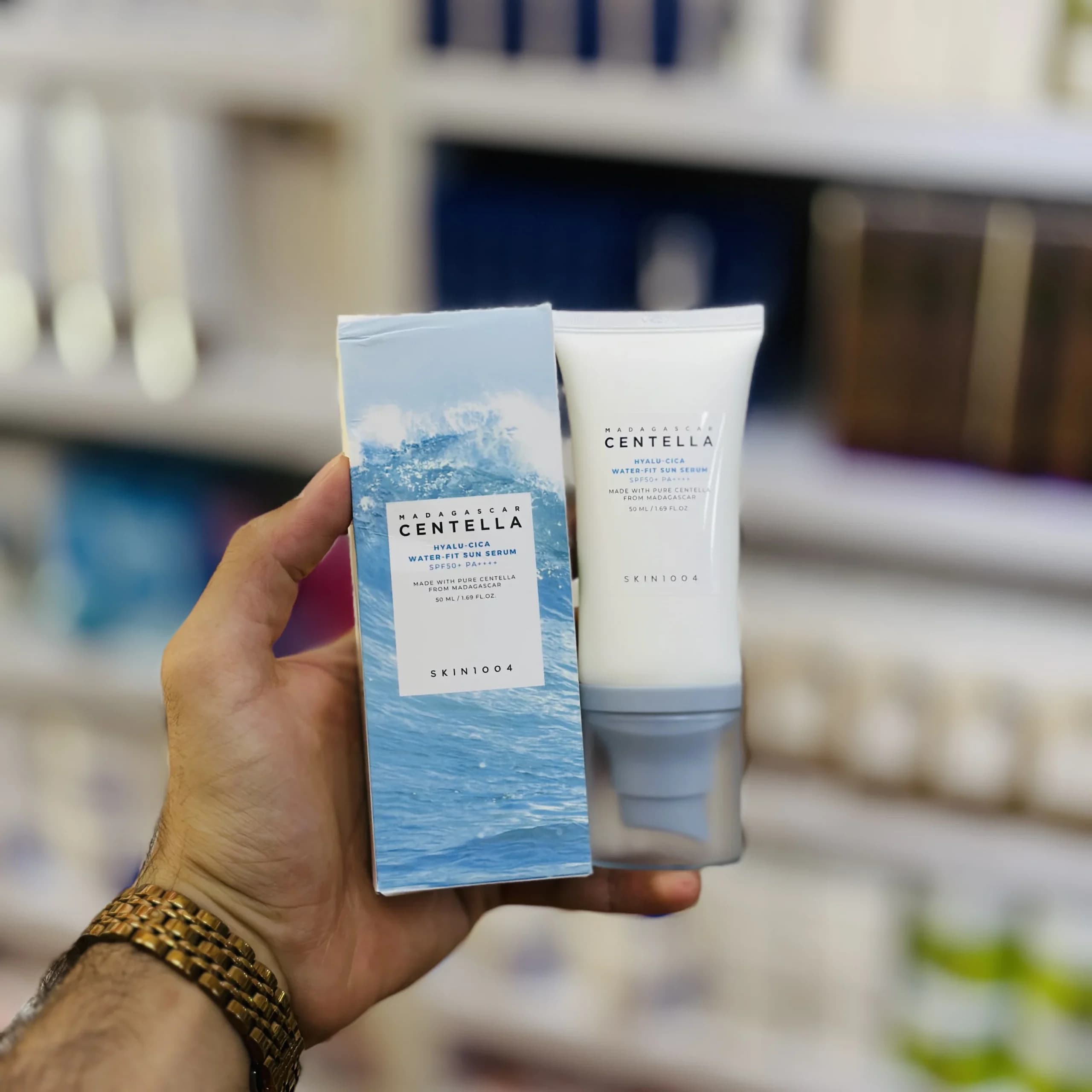 ضدآفتاب سنتلا اسکین SKIN1004 حجم ۱۰۰ میل SPF ۵۰ — تصویر ۵