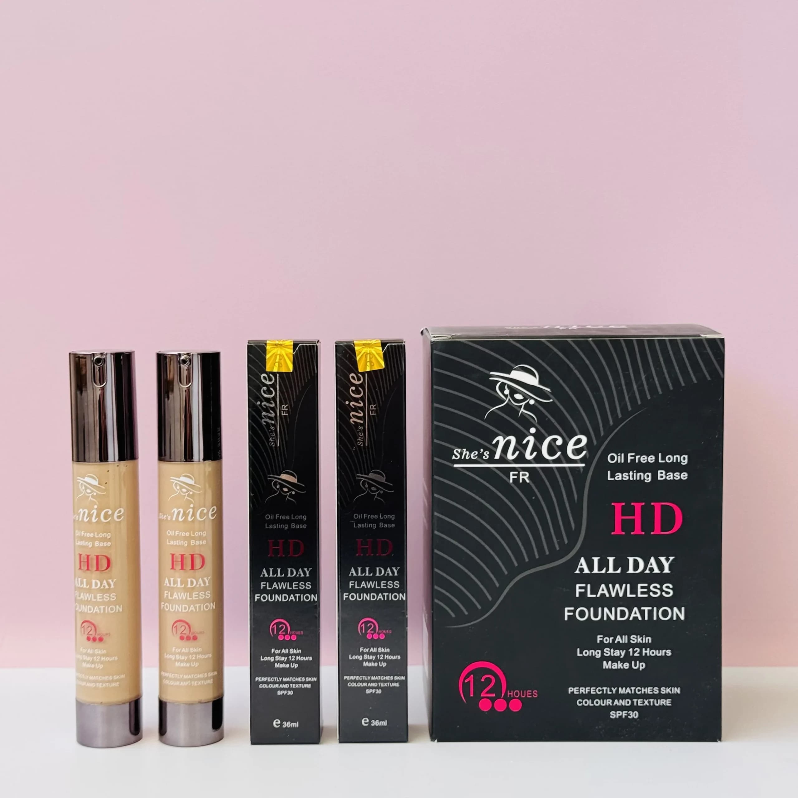کرم پودر نایس شیشه‌ای مدل HD — تصویر ۳