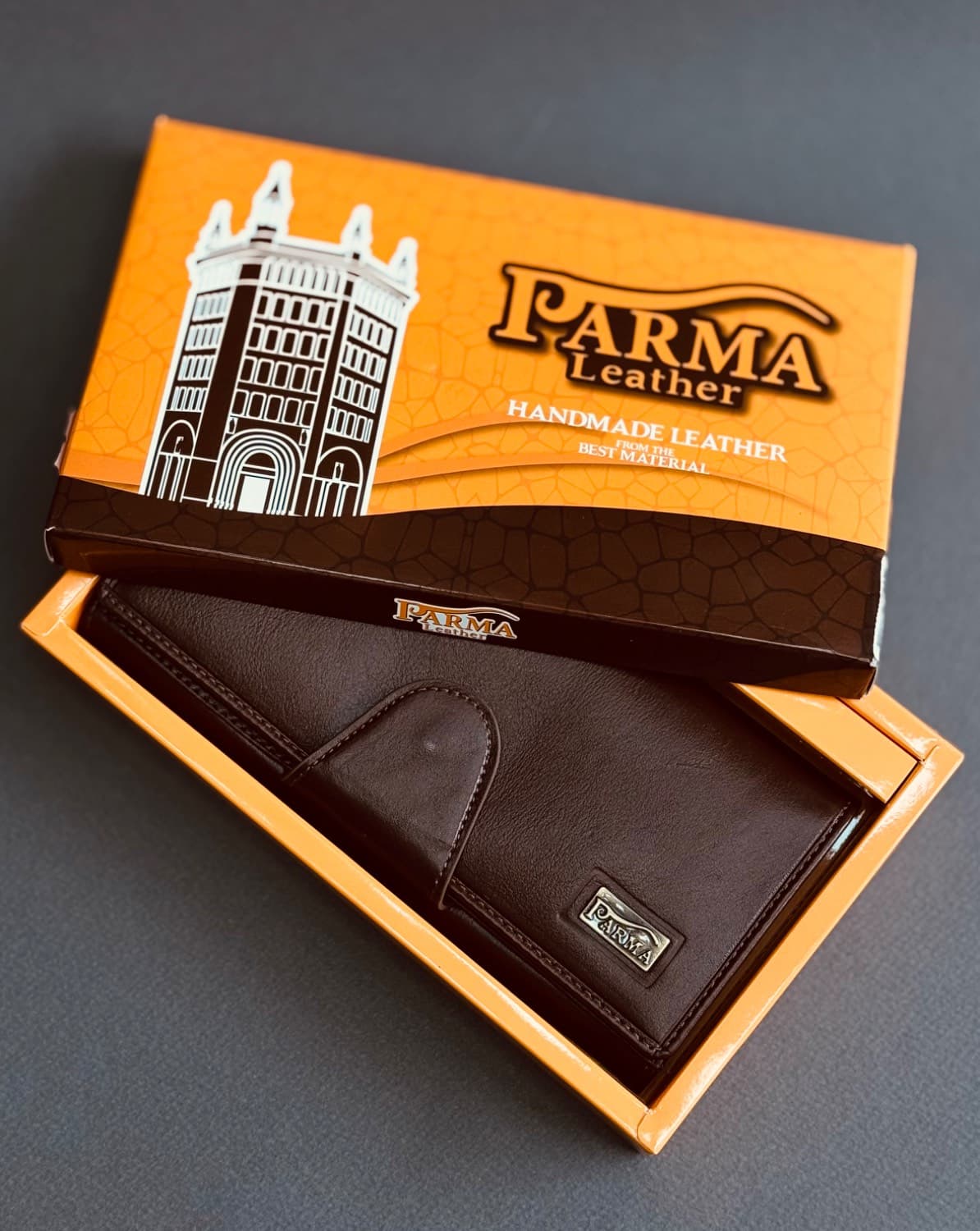 کیف دستی چرم تک دکمه PARMA