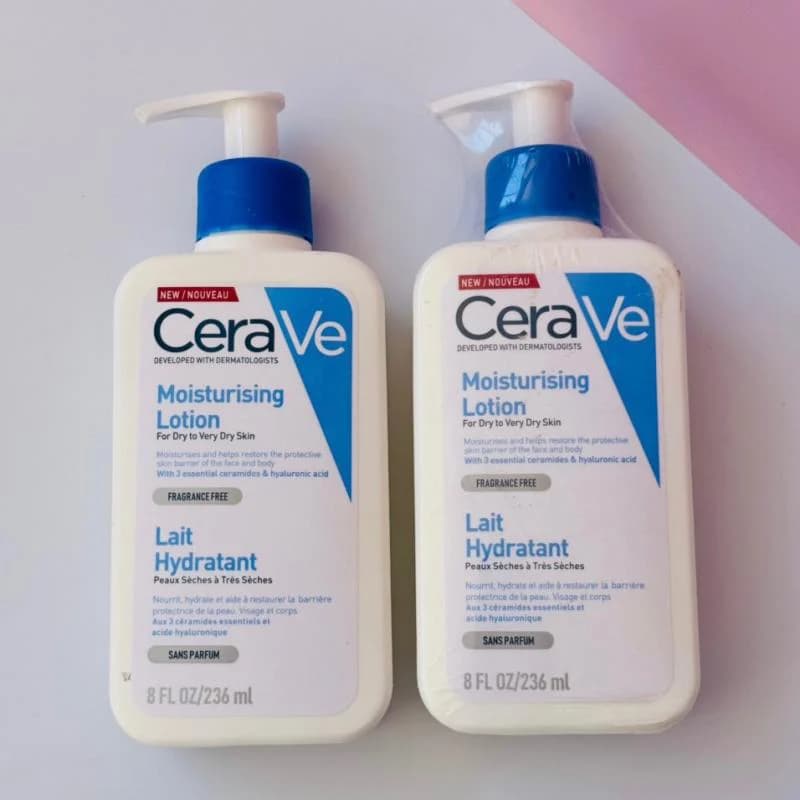 لوسیون مرطوب کننده و آبرسان پمپی سراوی CeraVe حجم 236 میلی لیتر — تصویر ۳