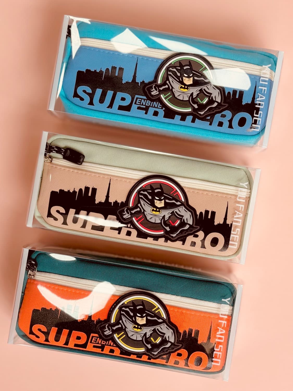جامدادی دو زیپ طرح بتمن کد SUPER HERO A2926