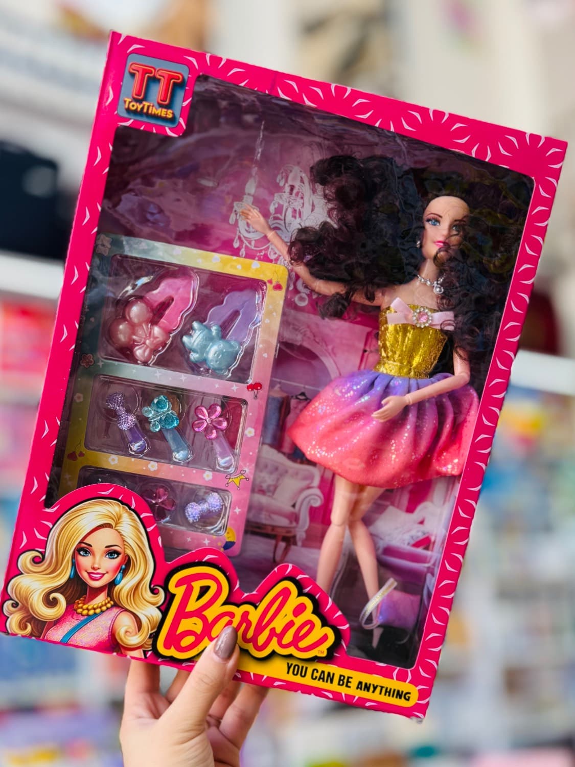 عروسک باربی برند TOY Times مدل لوازم تزیین مو — تصویر ۴