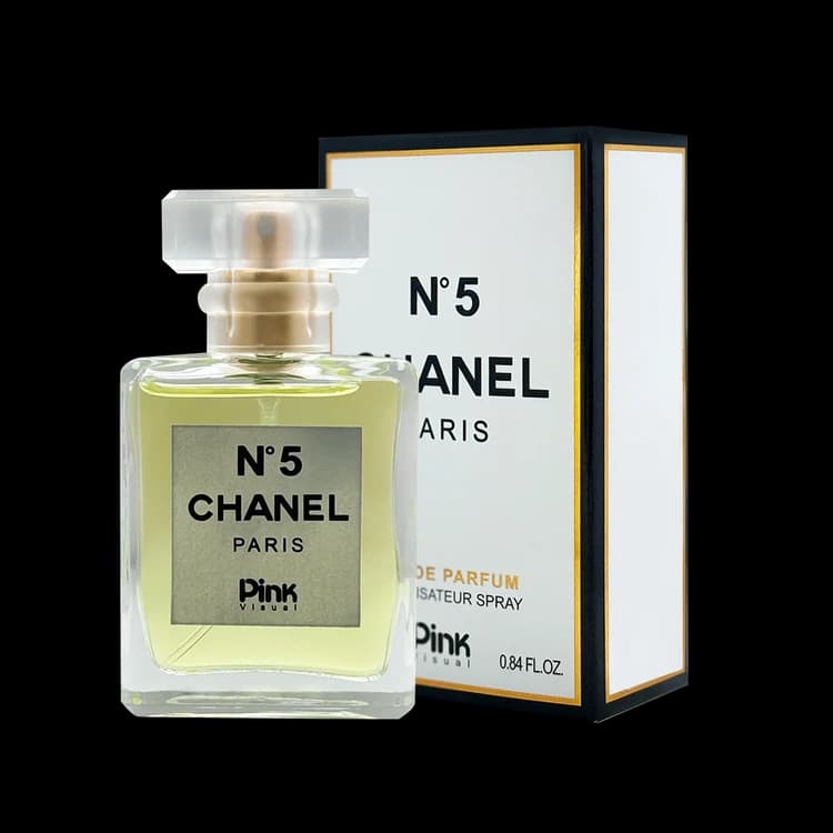 ادوپرفیوم زنانه مینیاتوری پینک ویژوآل Pink مدل شنل نامبر Chanel N°5 حجم 30 میلی لیتر – New