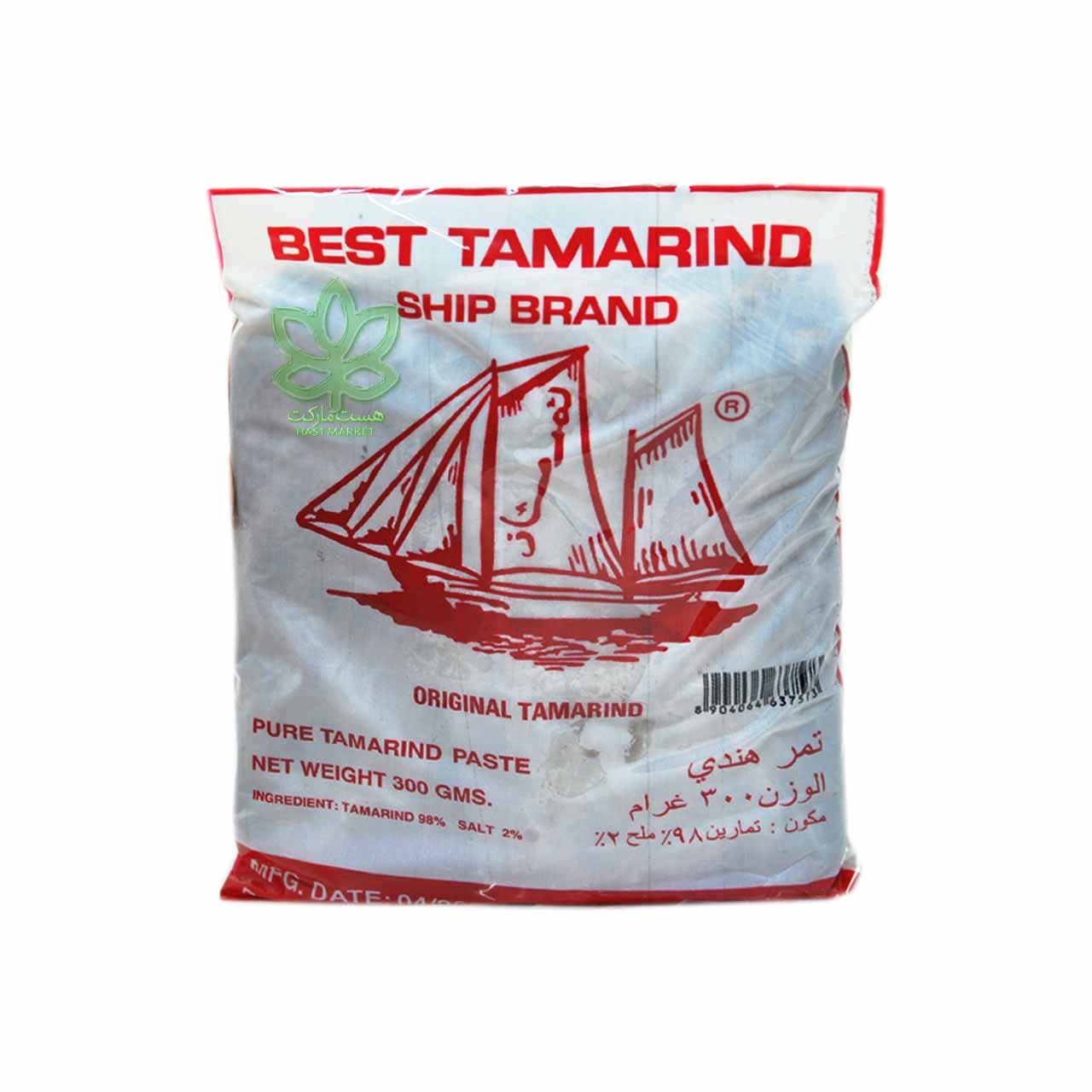 تمر هندی هسته دار کشتی ship وزن 300 گرم (اورجینال)