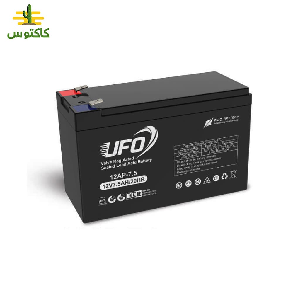 باتری یو پی اس 7.5 آمپر یوفو UFO 12AP7.5 — تصویر ۲