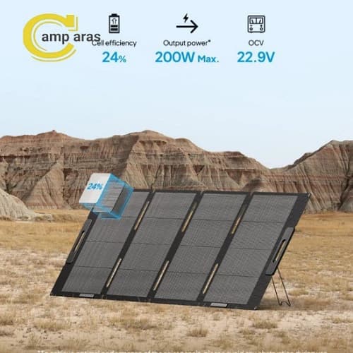 پنل خورشیدی قابل حمل ۲۰۰ وات BLUETTI مدل MP200 — تصویر ۹