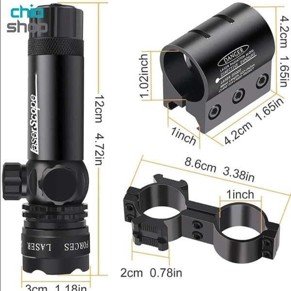 لیزر دوربین تفنگ اسمال سان مدل ZY-803R (مجموعه 8 عددی) — تصویر ۶