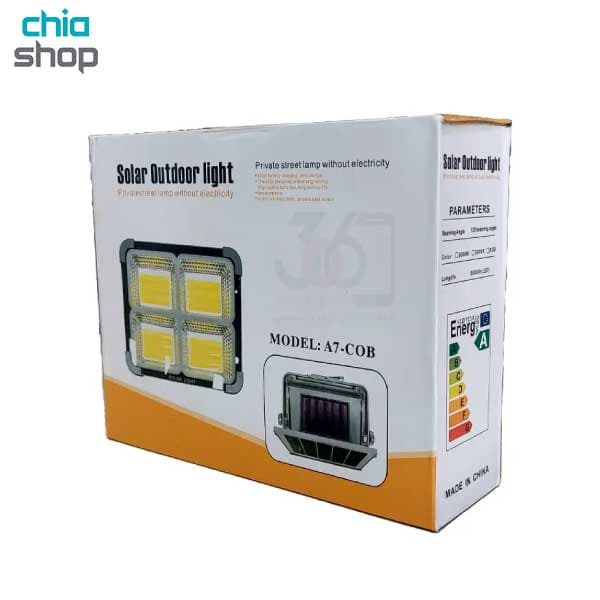 پروژکتور شارژی خورشیدی 150 وات مدل A7‑COB — تصویر ۹