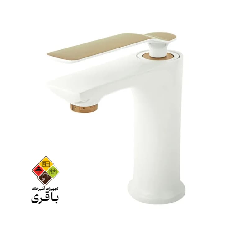 شیر روشویی راسان مدل آوات شیری طلایی — تصویر ۸