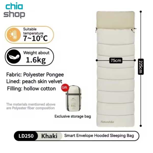 کیسه خواب تک نفره LD250 نیچرهایک مدل CNK2300SD016 — تصویر ۵