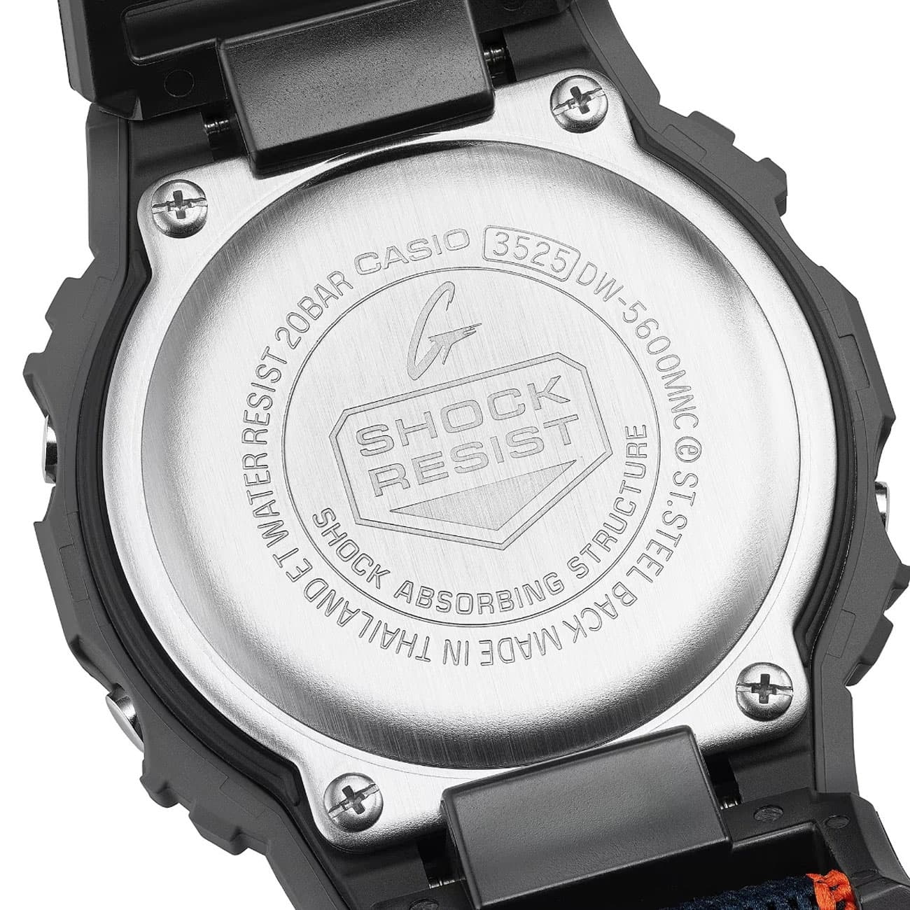 ساعت مچی کاسیو Casio G-SHOCK مدل DW-5600MNC-8A2DR بند پارچه ای — تصویر ۵