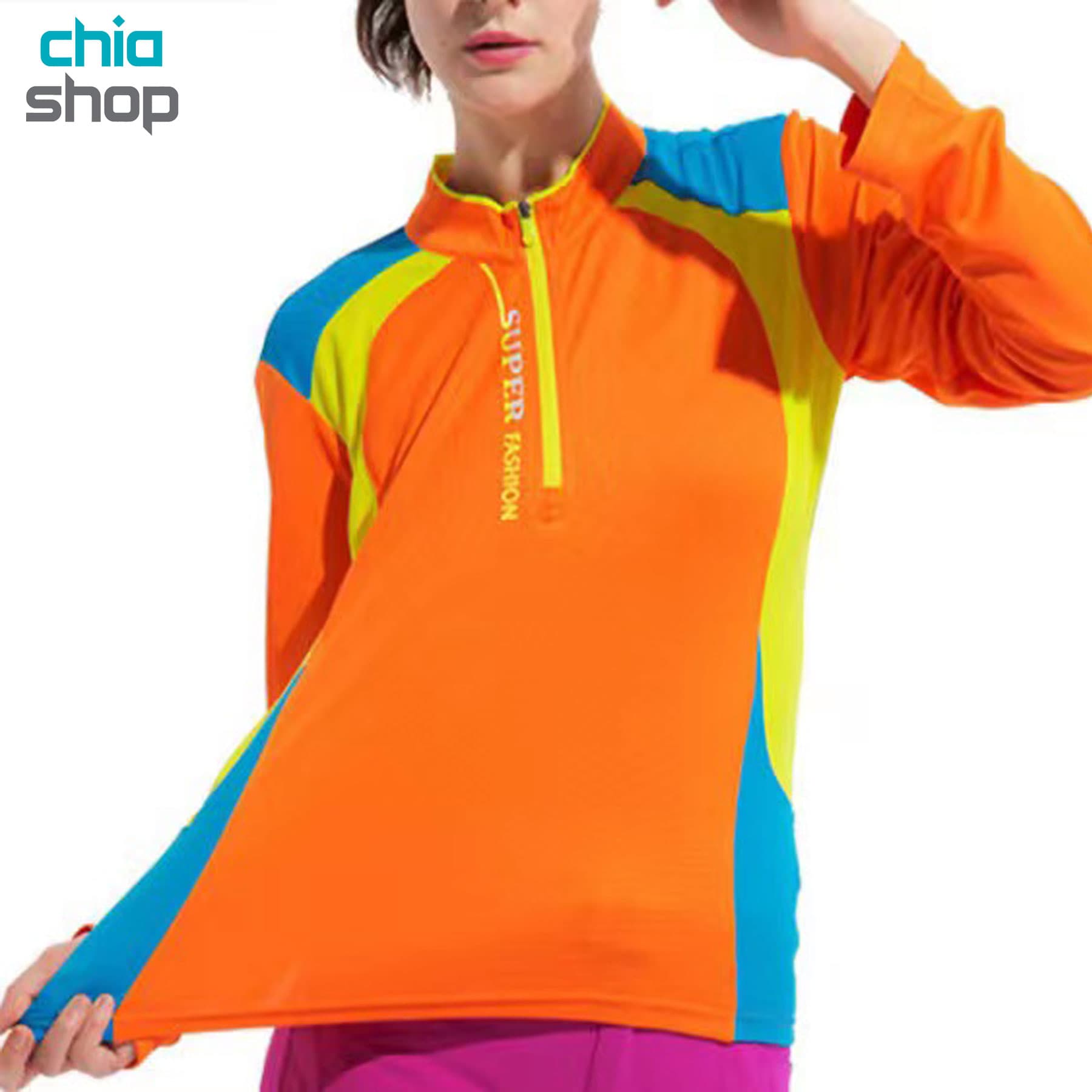 تیشرت نیم زیپ کوهنوردی مدل Super Fashion — تصویر ۲