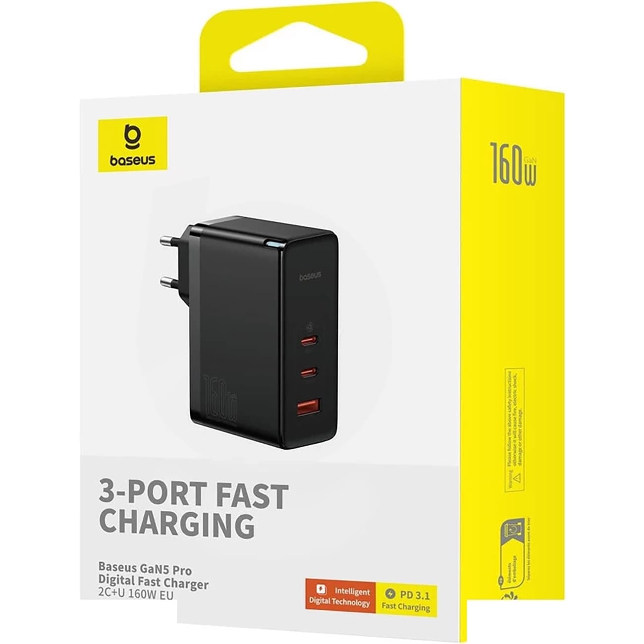 شارژر دیواری بیسوس Baseus مدلGaN5 Pro توان 160 وات — تصویر ۴