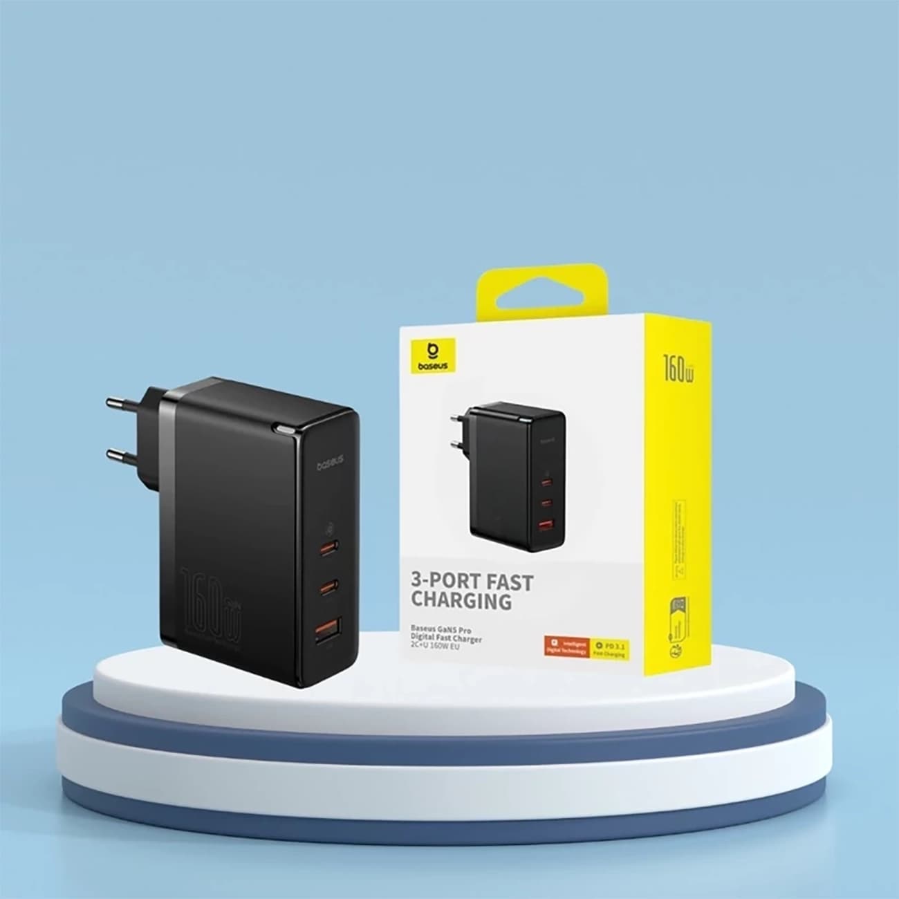شارژر دیواری بیسوس Baseus مدلGaN5 Pro توان 160 وات — تصویر ۵