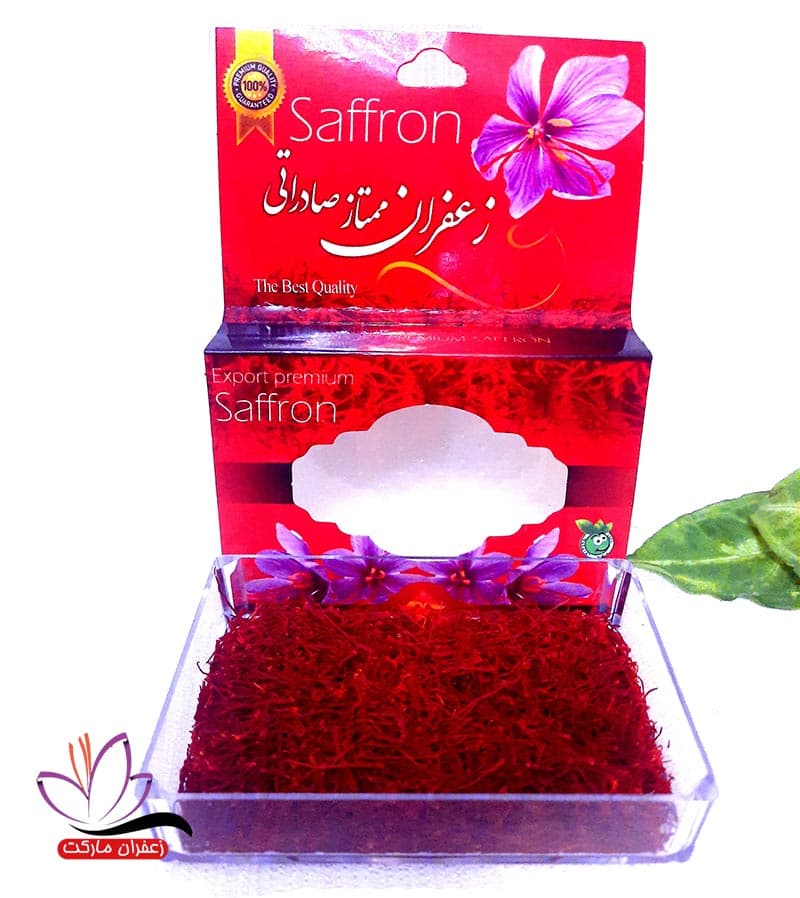 باکس کریستالی مقوایی یک مثقالی زعفران سوپر نگین