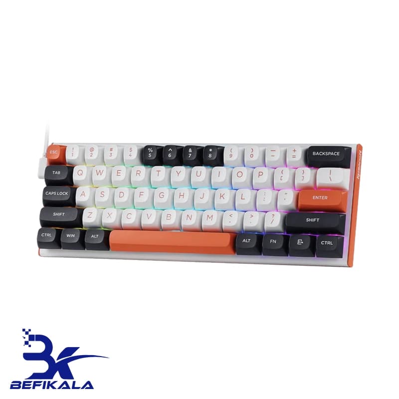 کیبورد مکانیکال گیمینگ ردراگون مدل REDRAGON Fidd K683 WBO RGB — تصویر ۲