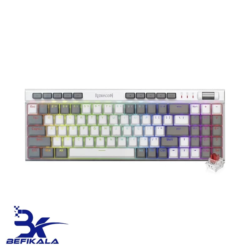کیبورد مکانیکال گیمینگ ردراگون مدل REDRAGON K655 WG MAGIC-WAND SE — تصویر ۵